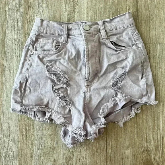 Womens/Juniors Refuge by Charlotte Russe Purple Shorts - 0 - Picture 1 of 5